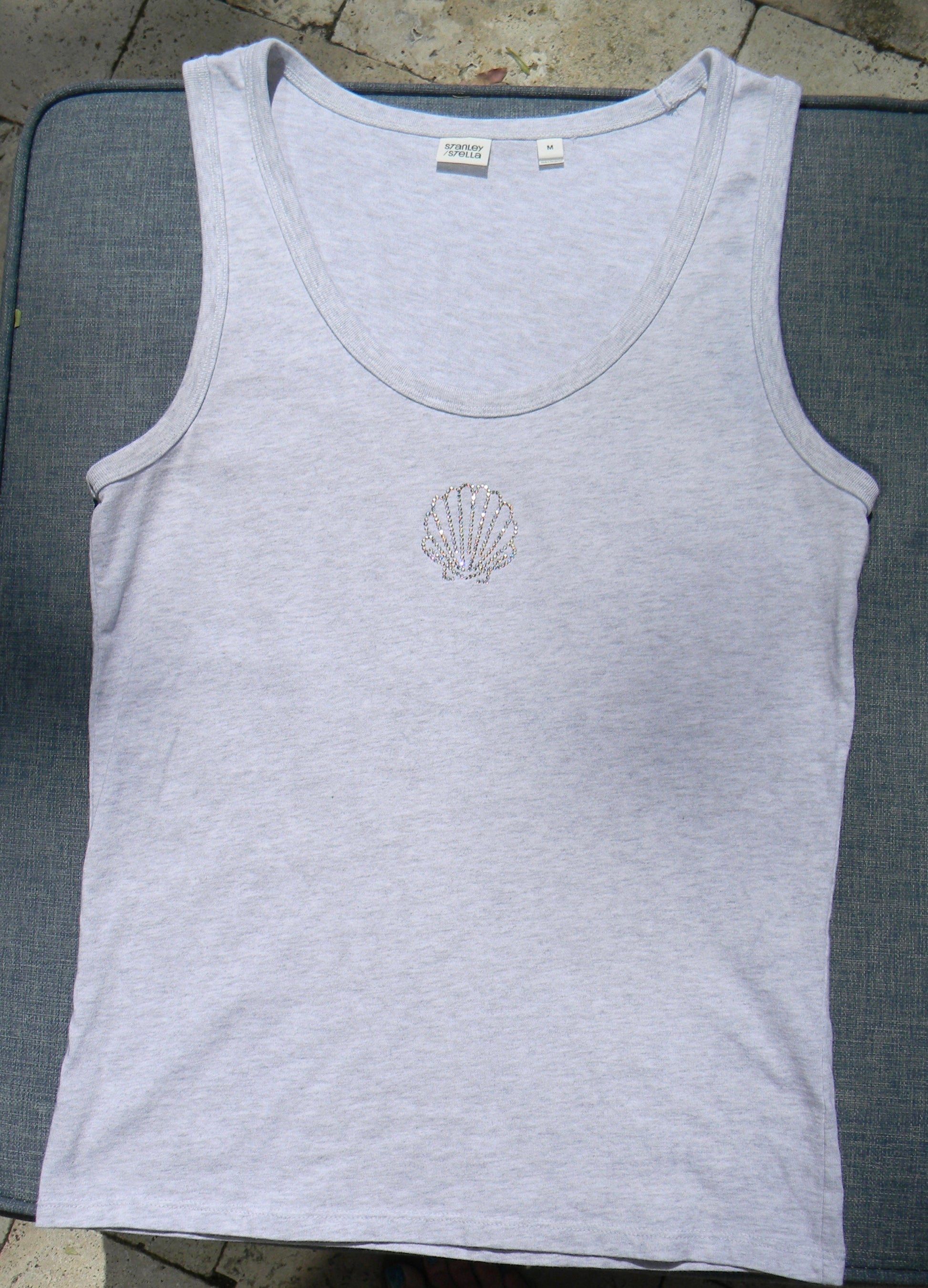 Shell Tank Top Heather Grey