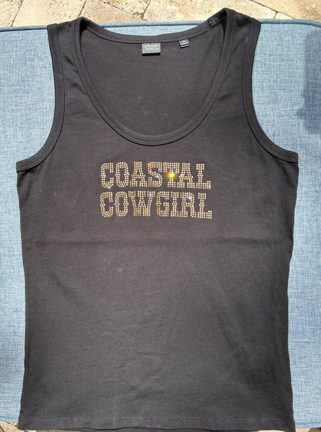 Coastal Cowgirl Tank Top Black