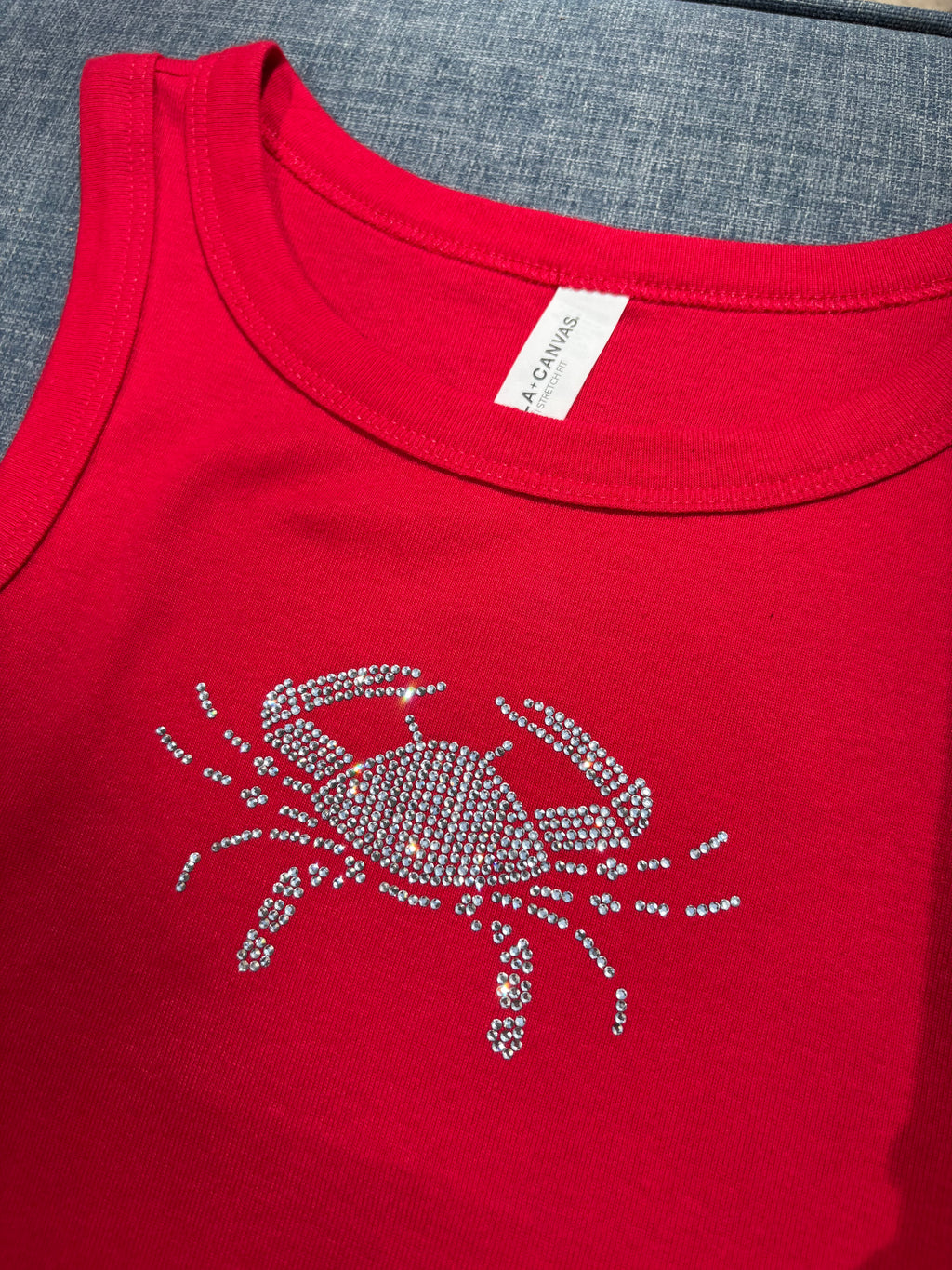 Crab Tank Top Red