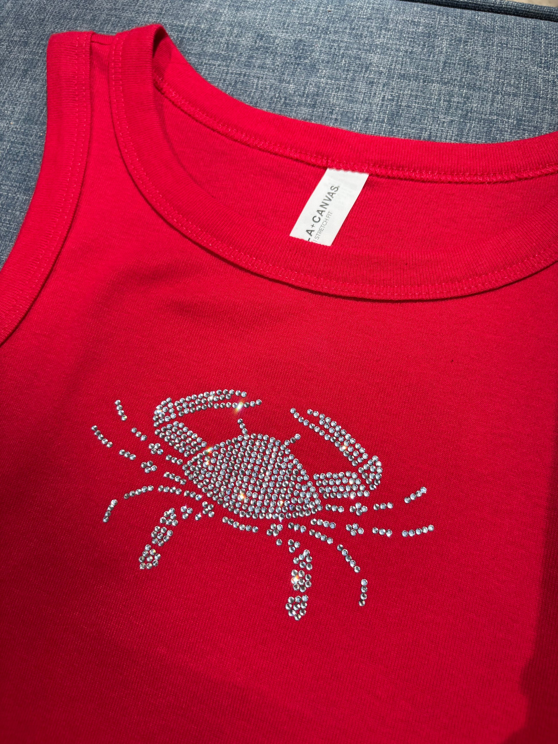 Crab Tank Top Red