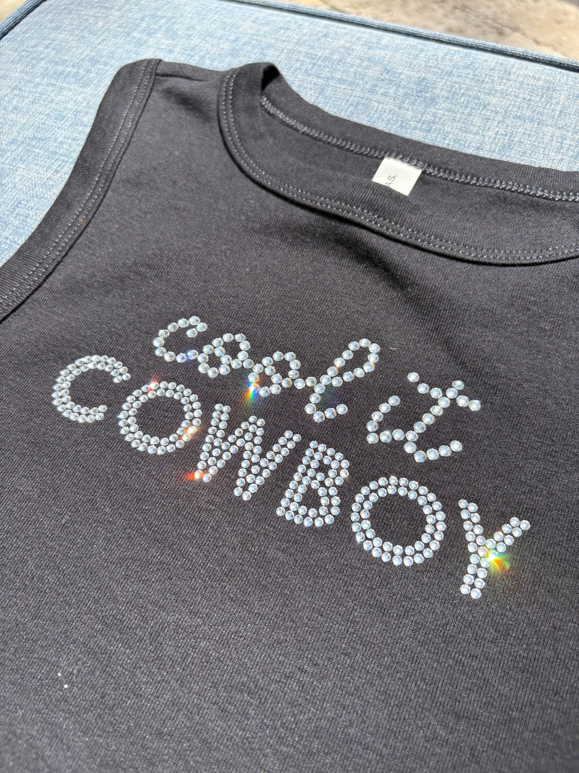 Cool it Cowboy Tank Top Black