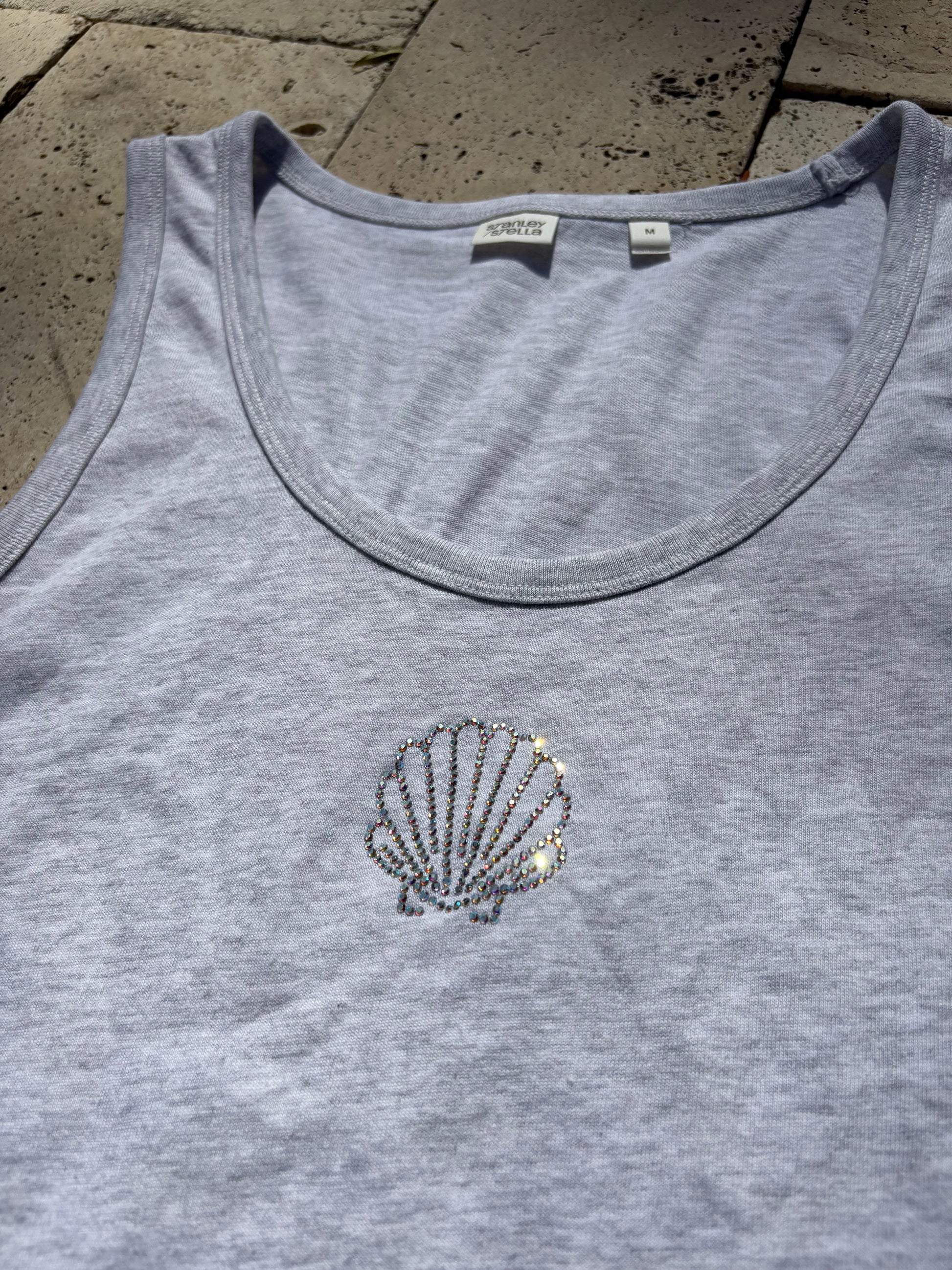 Shell Tank Top Heather Grey